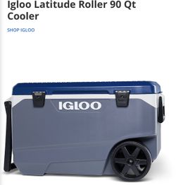 Igloo Latitude Roller 90 Qt Cooler (New)