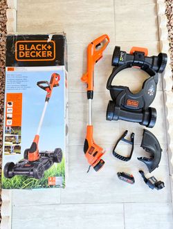 BLACK And DECKER 3 in 1 Compact Lawn Mower, String Trimmer, Edger KIT with 1 battery and Charger