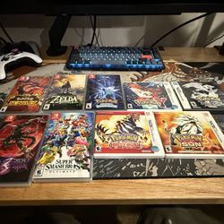 Nintendo Switch, New 3DS XL, DSi, XL DS lite, games, with dock, chargers and bags.