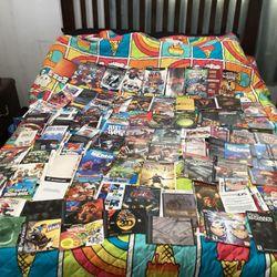 Video Game Lot Of Books And 10 Cases No Games 
