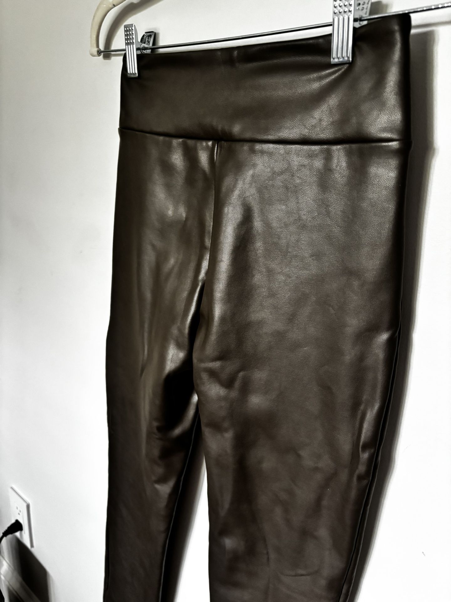 Abercrombie and Fitch brown leather pants