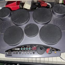 Yamaha DD-50 Percussion Electronic Digital 7 Pad Drum Plugged In And Works  