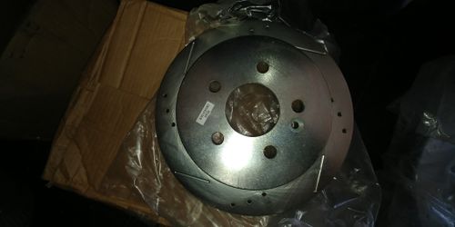 Mercedes Benz rear drill rotors & Ceramic pads