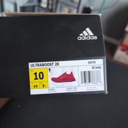 Adidas UltraBoost 20 "Solar Red" - Men's Size 10 (Like New)