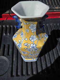 Vintage Chinese porcelain prunus vase