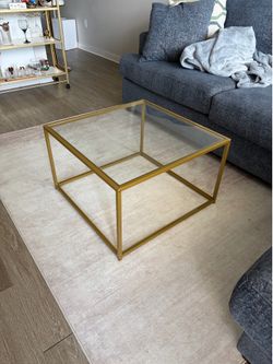 gold coffee table