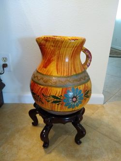 Mexican pot and stand