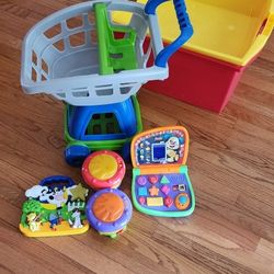 Kids Shopping Cart Basket Toys