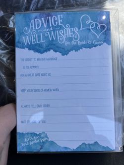 Wedding Advice Cards