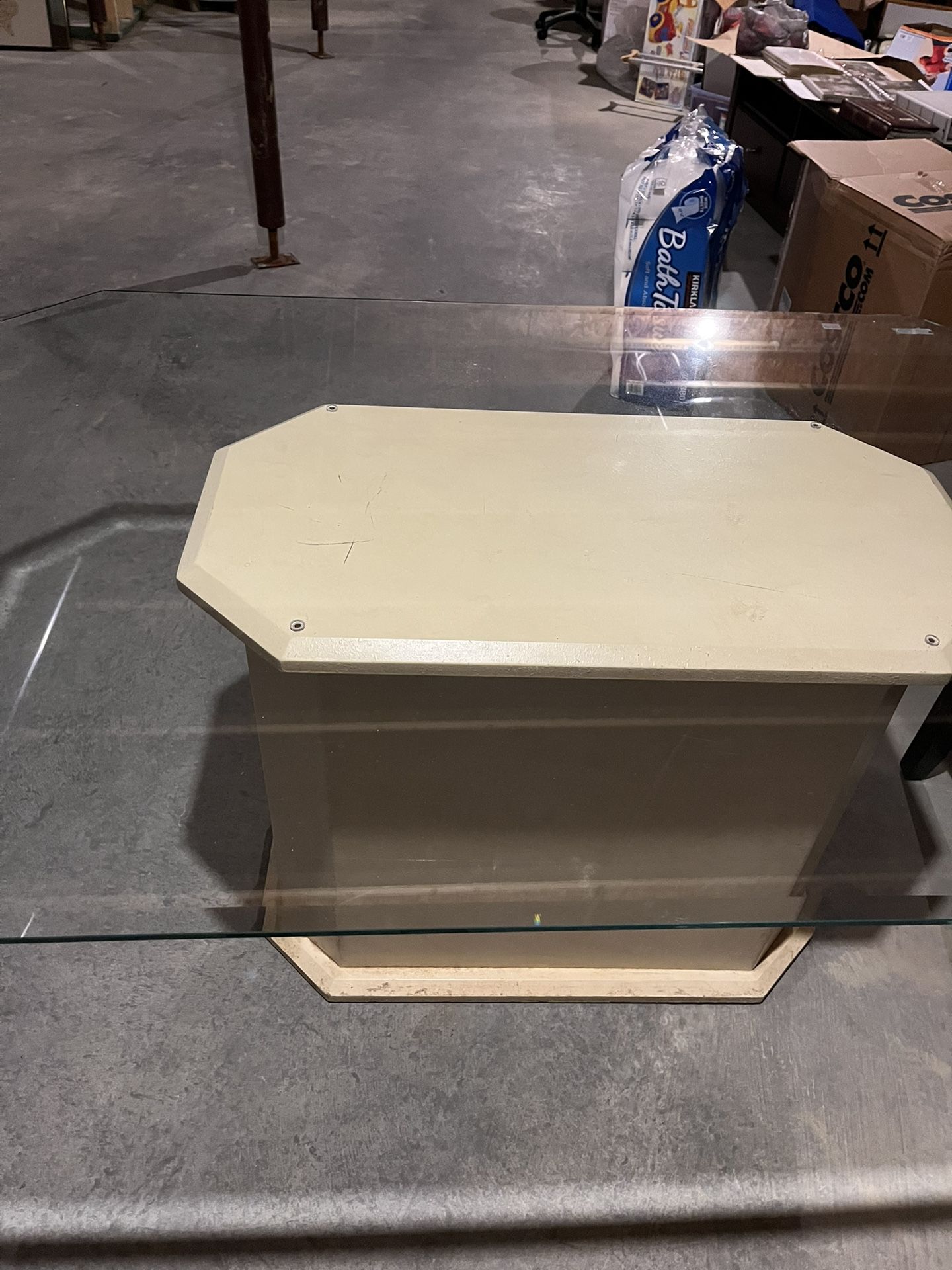 Solid Glass Table