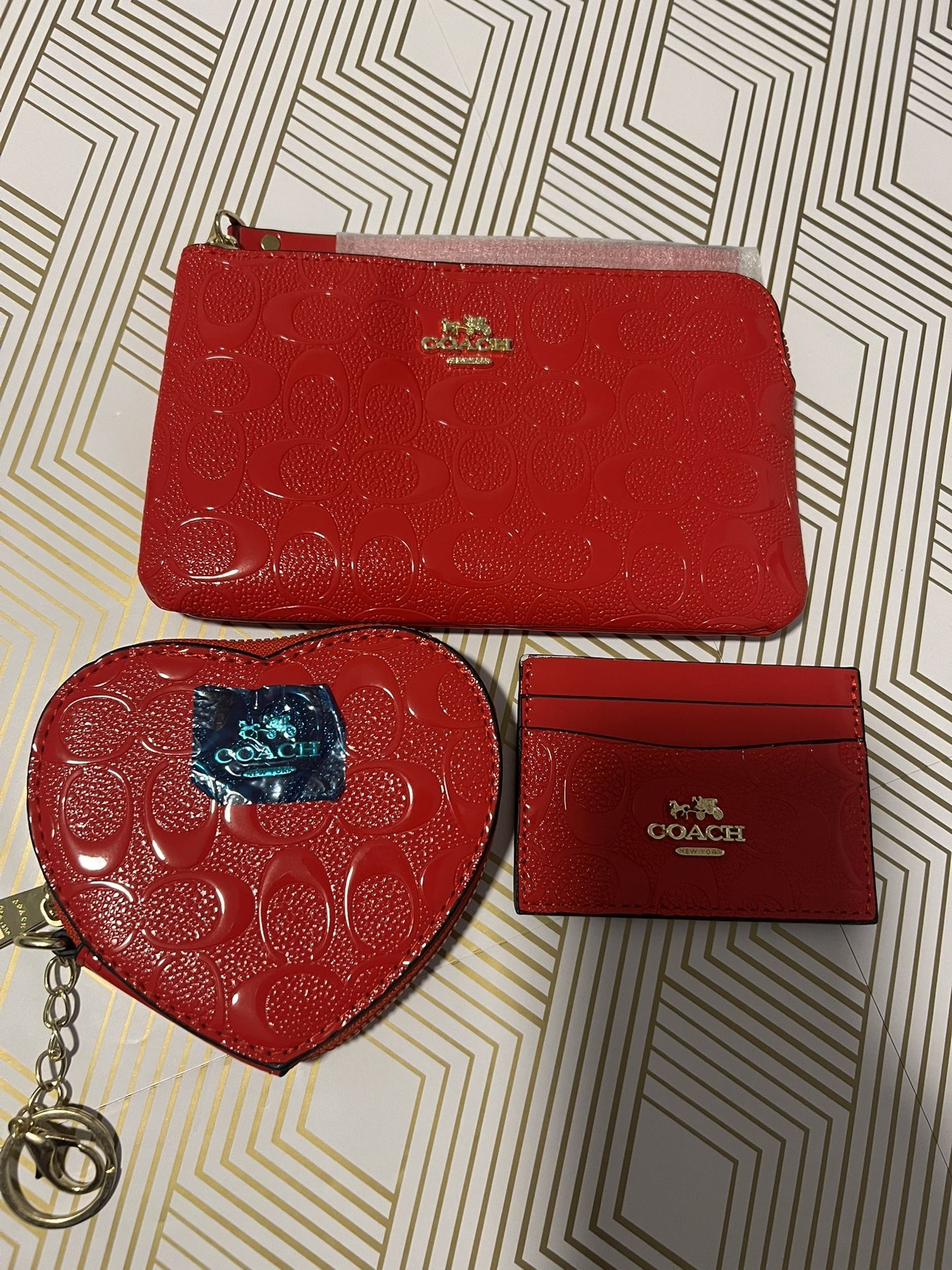 3 Piece  Heart Wallet Set 