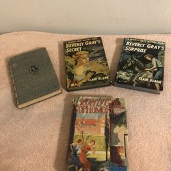 Vintage Lot Of 4 Beverly Gray Mystery Books By Clair Blank Hardcover