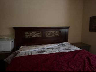 Queen headboard and frame