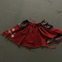 Red And Green Mini Skirts