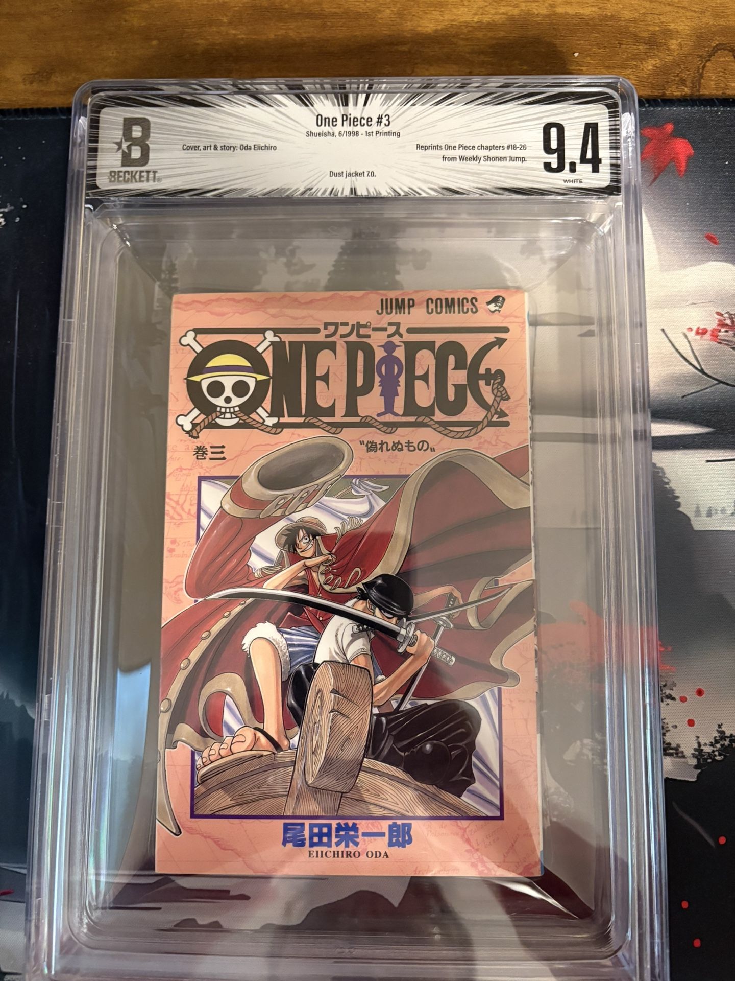 One Piece Manga Vol. 3 1st Printing BGS 9.4