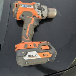 Ridgid 18v Drill With Battery 