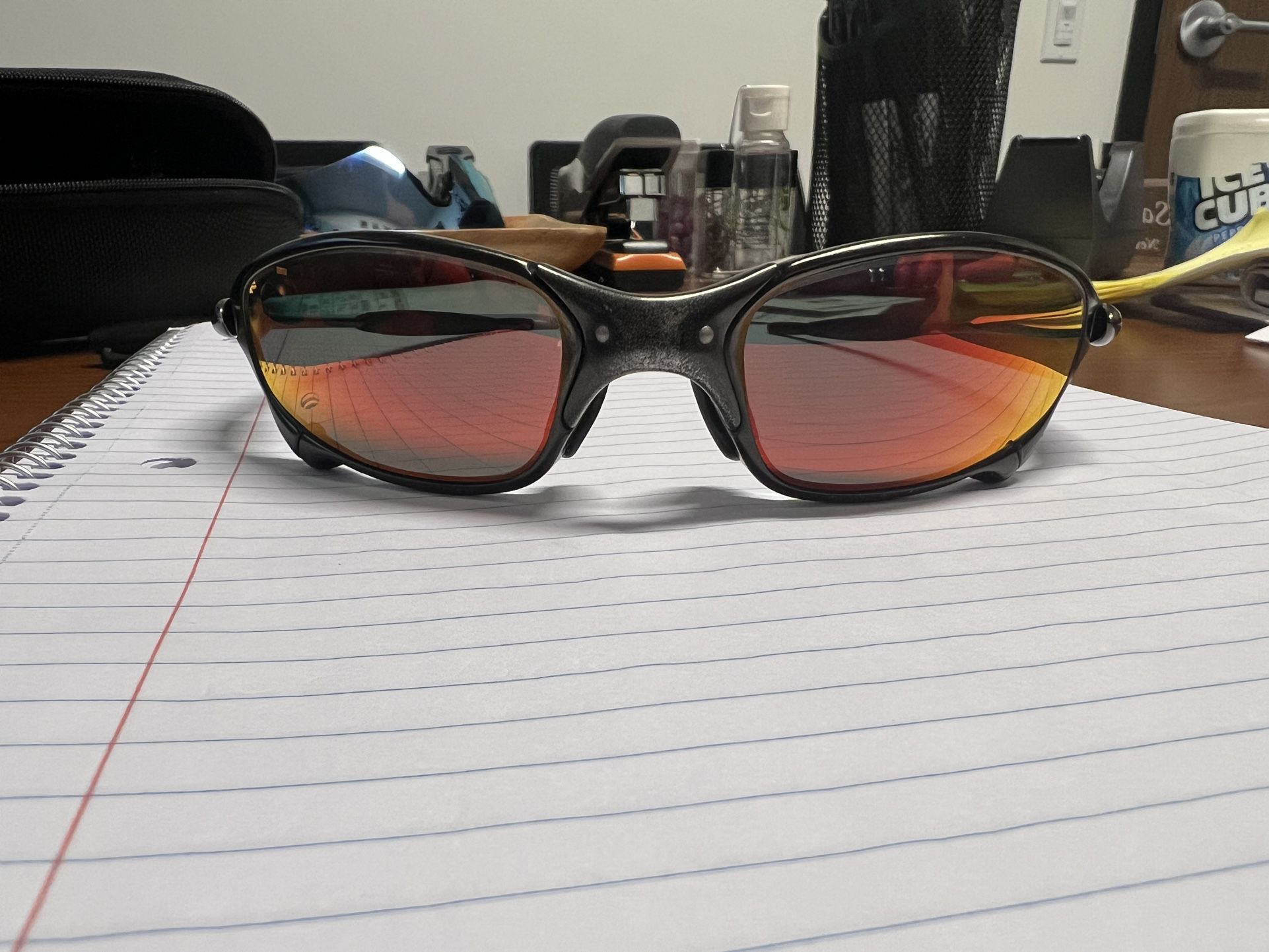 Oakley Juliet Carbon Ruby Iridium Sunglasses