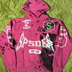 Spider stencil hoodie size large