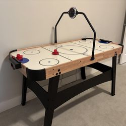 Air Hockey Game Table with LED lights, score board - Like New Condition