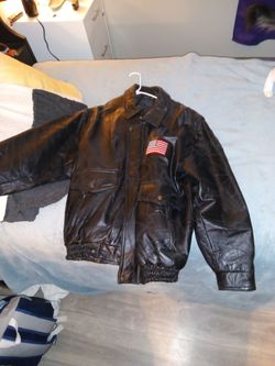 XL biker style leather jacket