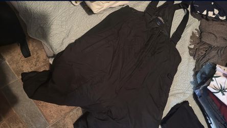Sport Essentials Black Snow Bib Overalls L