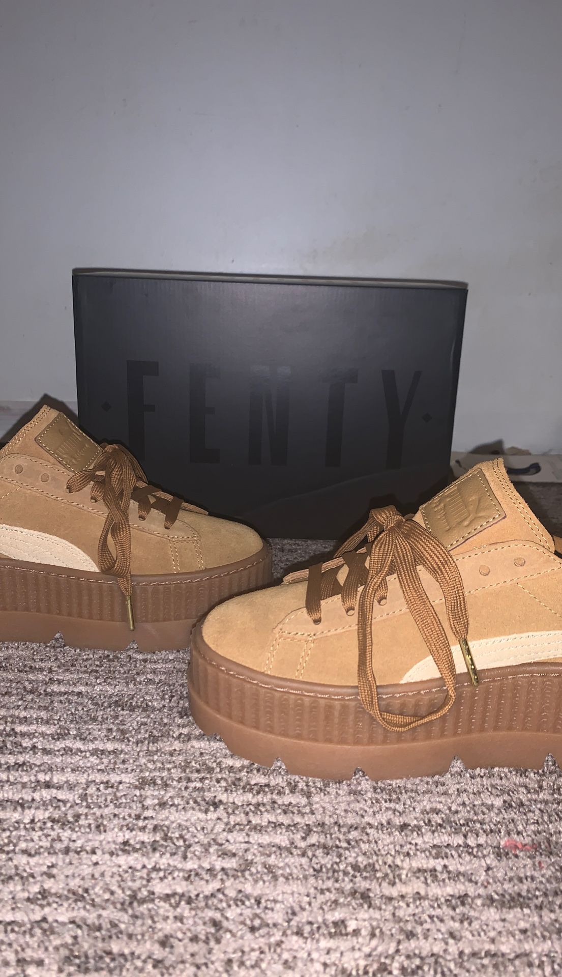 FENTY x PUMA Cleated Creepers 'Golden Brown' *RARE*