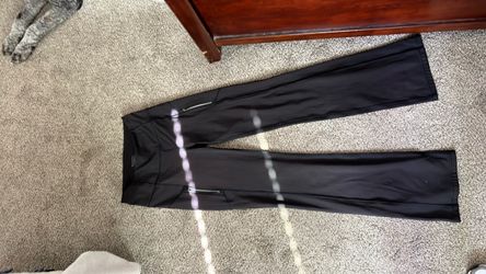 Black Athletic Pants with Zip Pockets