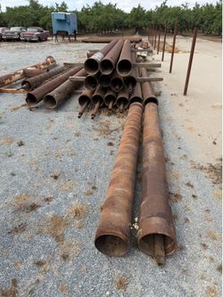 10” pipe casing used