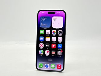 Unlocked Apple iPhone 14 Pro Max A2651 256GB Deep Purple - Service Battery 79%