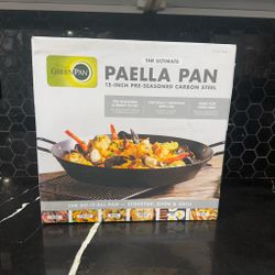 GreenPan 15” Pre-seasoned Carbon Steel Paella Pan