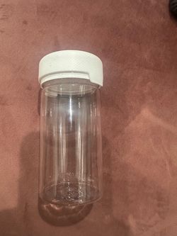 Brand new clear jars with child resistant cap