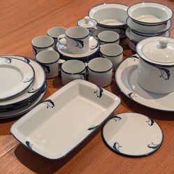 Dansk “Flora” Dinnerware Set – Vintage Japanese Mid Century Modern 32 Pc Set