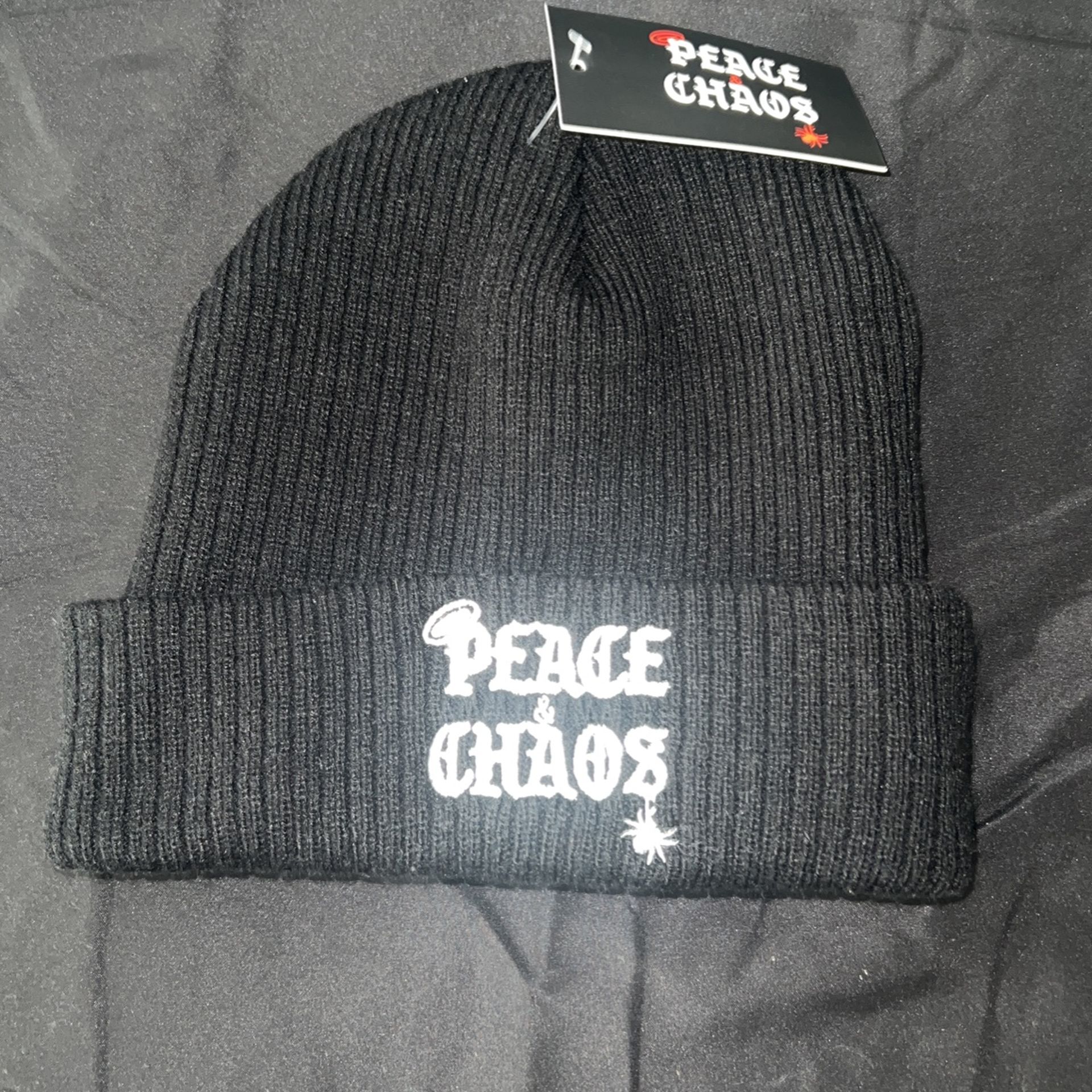 peace and chaos beanie