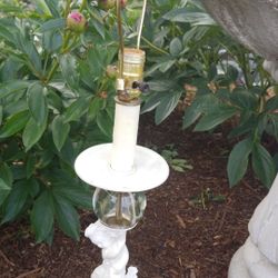 Vintage Cherub Lamp