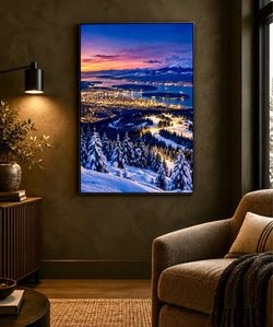 Vancouver skyline metal print 36X 48 Vancouver skyline metal print 36x48