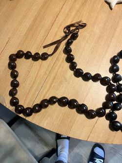 traditional Kukui Nut Lei Necklace