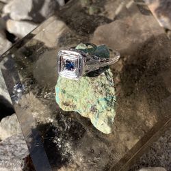 1930 18 K White Gold Art Deco Ring