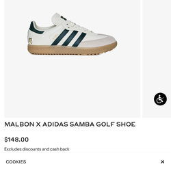 MALBON X ADIDAS SAMBA GOLF SHOE