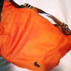 Dooney & Bourke Oversized Orange Weekender Bag