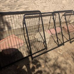 8 Panel Black Gate Fence Pets, Kids, Garden
