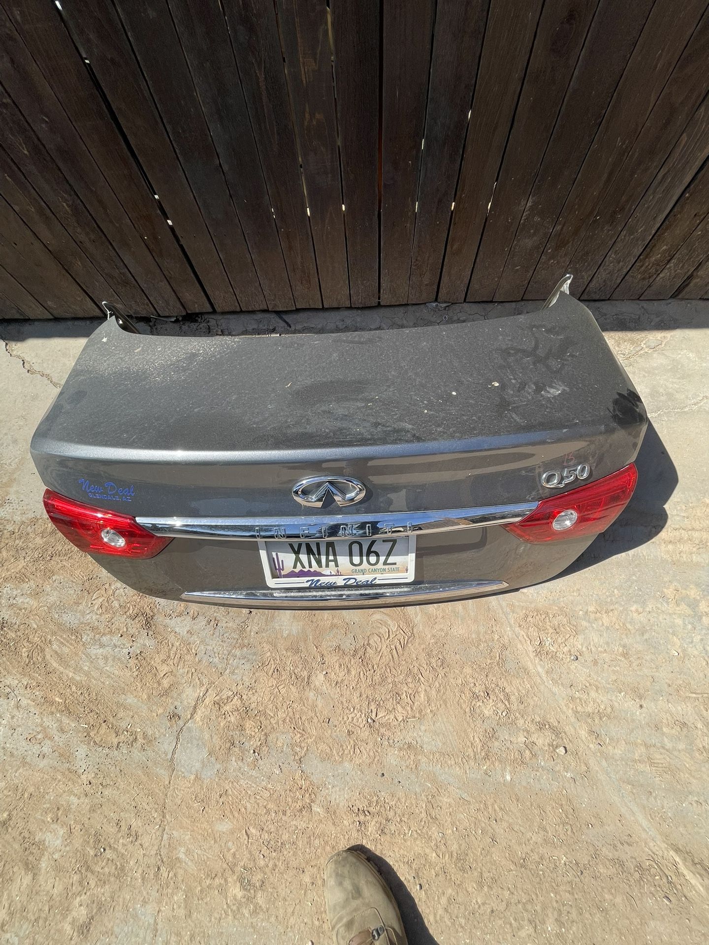 2015 Infiniti Q50 Rear Trunk