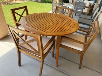 Acasia iutdoor wood dining set