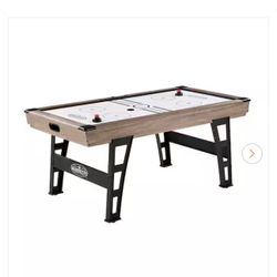 Grant 6' Steel Leg Air Powered Hockey Table with Pusher and Puck Set