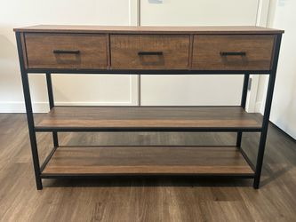 Tv Stand, Entertainment Table - Three Drawer, Three Shelves