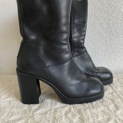 Leather Vintage Inspired Black Boots