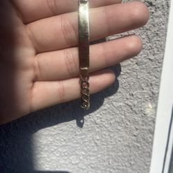 14k Curb link bracelet 