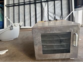 6 Tray Stainless Steel Food Dehydrator with Glass Door