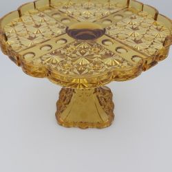 Exquisite Antique (EAPG) Adams "Daisy & Button" Glass Cake Stand 