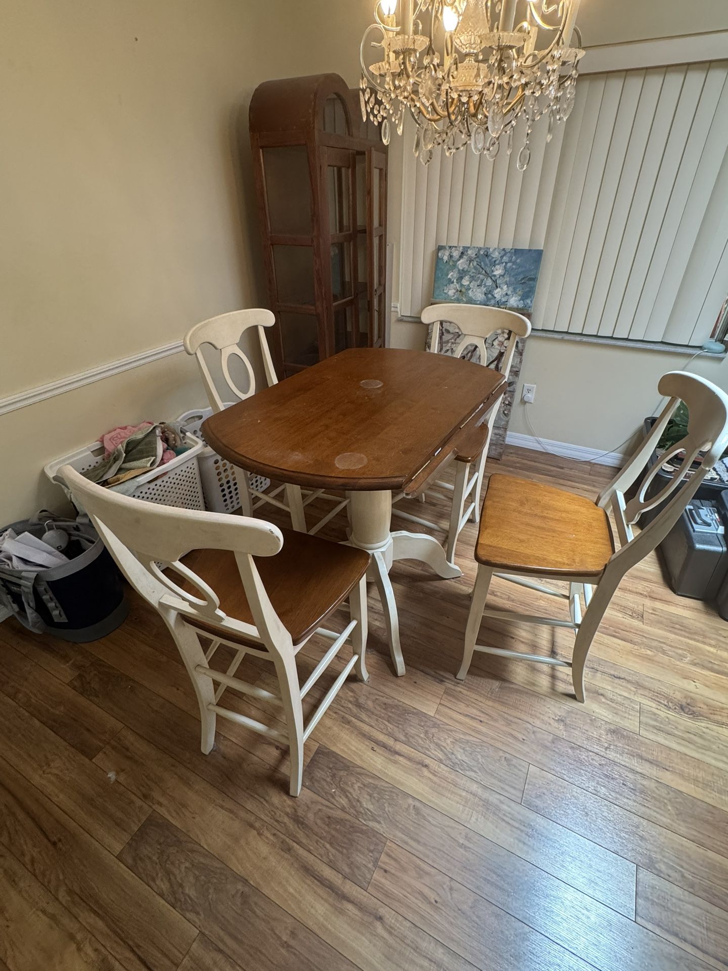 Breakfast Nook Counter Height Table With Chairs