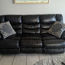 2 Bonded Leather Couches 